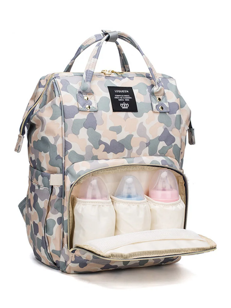 Camouflage pattern Baby Diaper Nappy Backpack Large Capacity Waterproof Nappy Mother Organizer