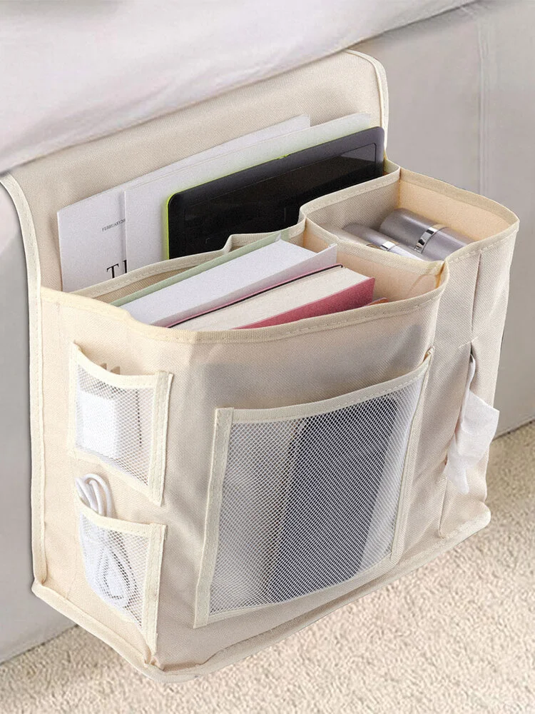 Oxford Cloth Sofa Hanging Bag Under Bed Storage Bag Remote Control Book Storage Box