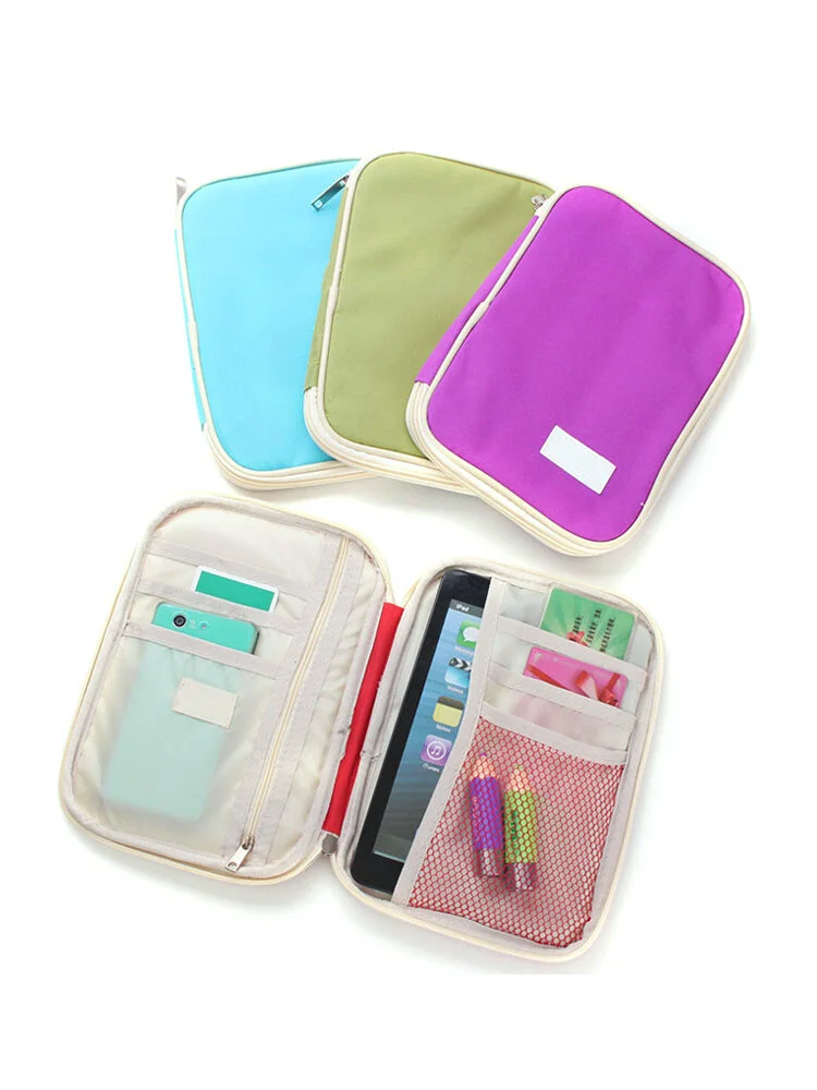 Travel Passport Credit Card Ticket Holder Document Organizer Bag Wallet Case