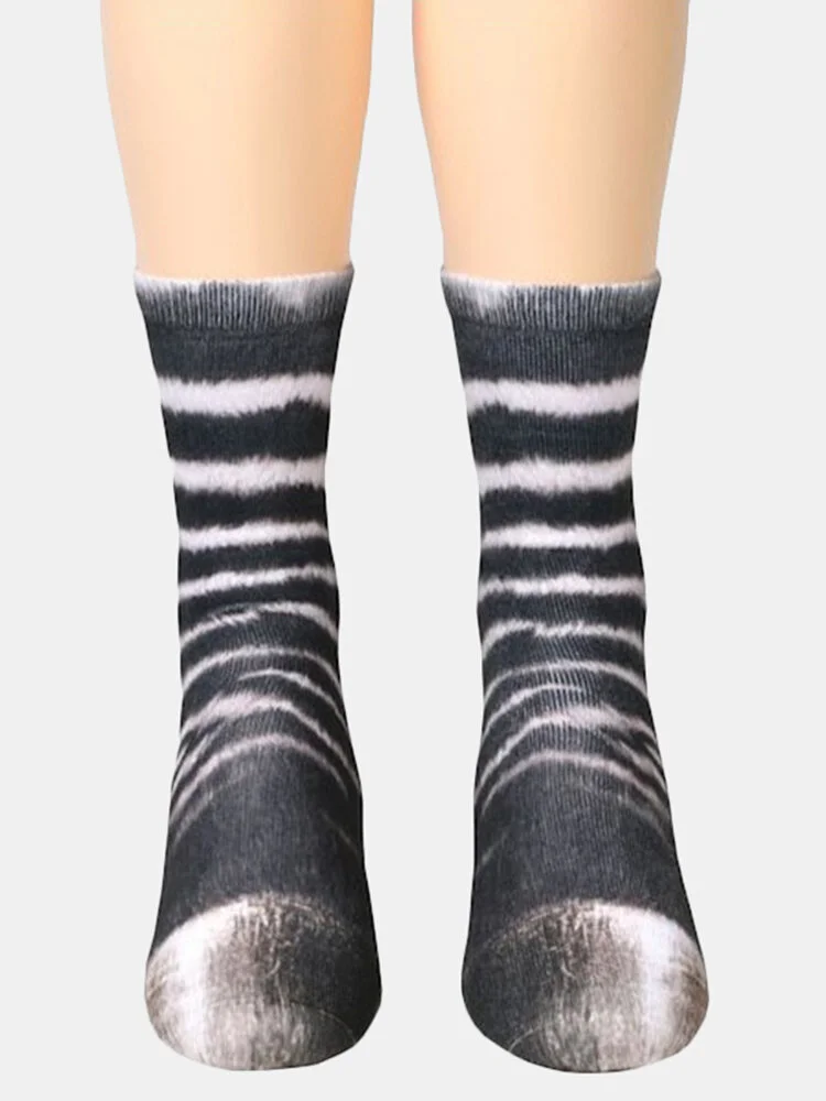 Unisex Adult Animal Printed Socks Animal Tube Socks 3d Print Animal Foot Hoof Socks