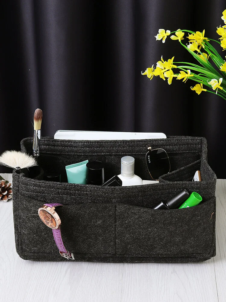 Felt Insert Organizer Multi pocket Liner Bag