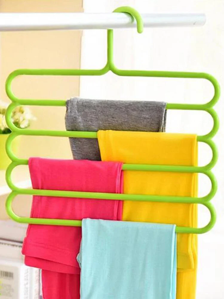 Multifunctional 5 Layer Hanger Anti Skid Rack