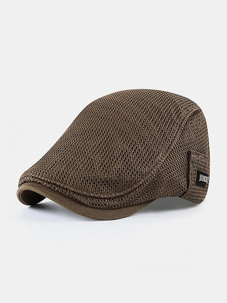 Mesh Breathable Beret Sun Protection Sun Flat Caps