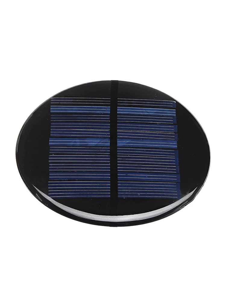 Mini Solar Panel Module 6V 2W 0.35A 80MM Round Poly Silicon DIY Epoxy Cell Batt