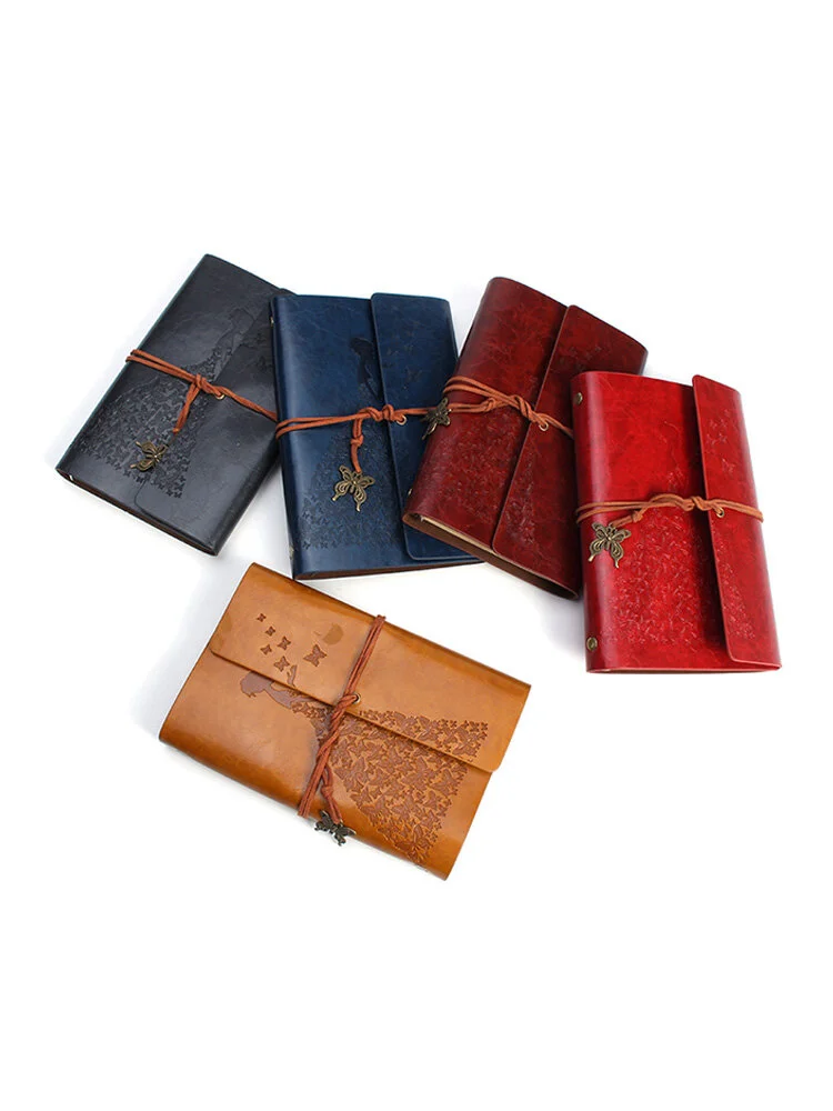 Genuine Leather Bound Travel Journal Handmade Notepad Vintage Style Loose Leaf Journal Notebook